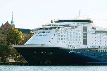 Color-Line-Schiff angelegt in Oslo