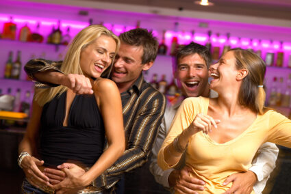 Ausgelassene Party auf Color-Line-Schiff